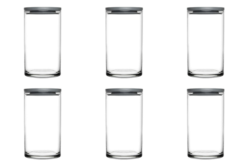 Glass Storage Jar with Vacuum Lid. (730 cc/ml) (Set of 6)
