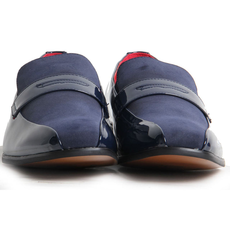 Padded Insole Smart Faux Suede Shoes - Monzese (Navy)