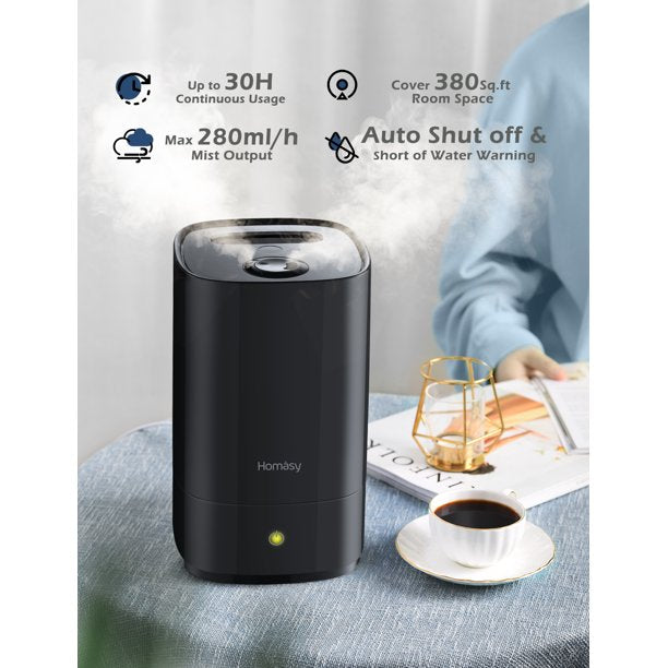 Ultrasonic Cool Mist Humidifier 4.5 L. Fresh Air Humidifiers. 28dB Quiet.