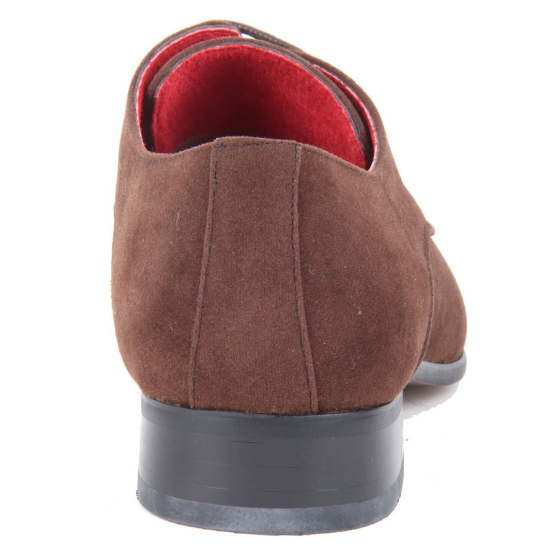 Derby Shoes Genuine Leather Lining Lace Up - Azurra (Brown)