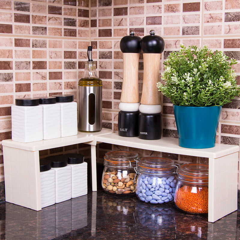 Organiser Shelf. Cupboard/Countertop Corner Shelf Organiser.