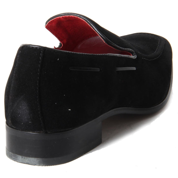 Suede Heavy Stitched Loafer - Runu (Suede Black)