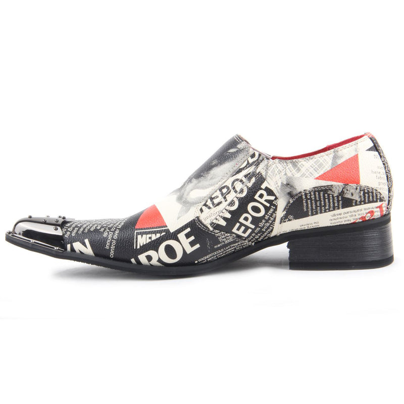 Marilyn Monroe Print Slip On Metal Cap Toe - Retro.