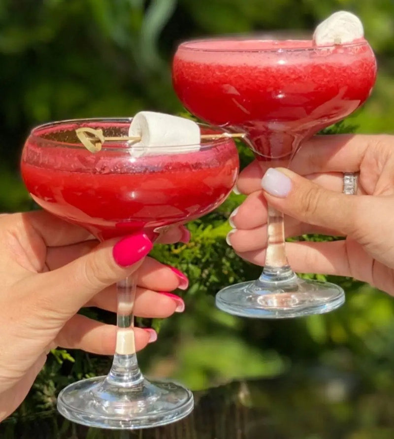 6pcs Martini Cocktail Glasses. Champagne Coupe Saucers. (270 ml).