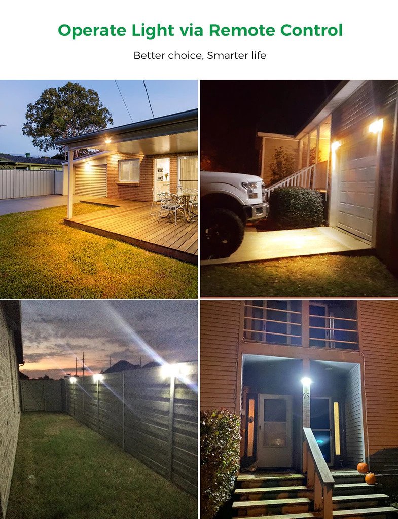 2x Outdoor LED Solar Light. Super Bright Motion Sensor. Security Wall Lamp.