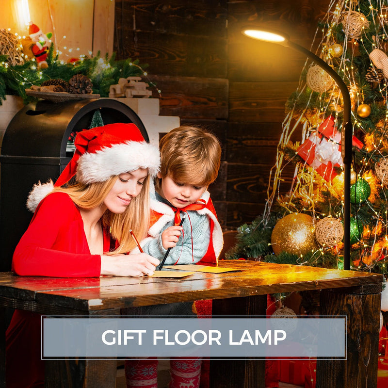 LED Floor Lamp. Remote & Touchable Standing Lamp. Adjustable Height. Gooseneck.