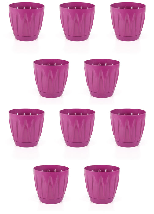 Bright Coloured Indoor / Outdoor Plant Pots with Drainage. Plastic Planters UK.