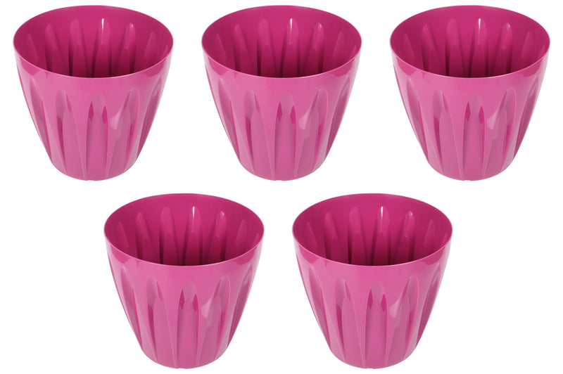Extra Large Fuchsia Round Flower Pot. Indoor / Outdoor Modern Flowerpot. (46 Litre)