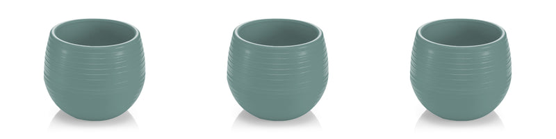 Small Colourful Flower Pot. Decorative Indoor Cactus Pot. (Pack of 9) (0.13L / 0.51L / 1.3L)