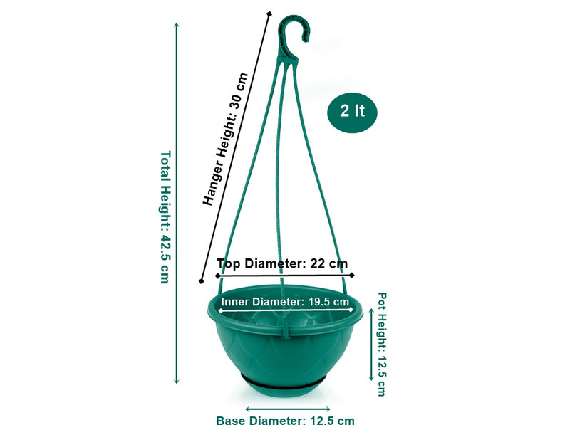 Macrame Hanger Flower Pot with Saucer. Outdoor Garden Hanging Stylish Pot.
