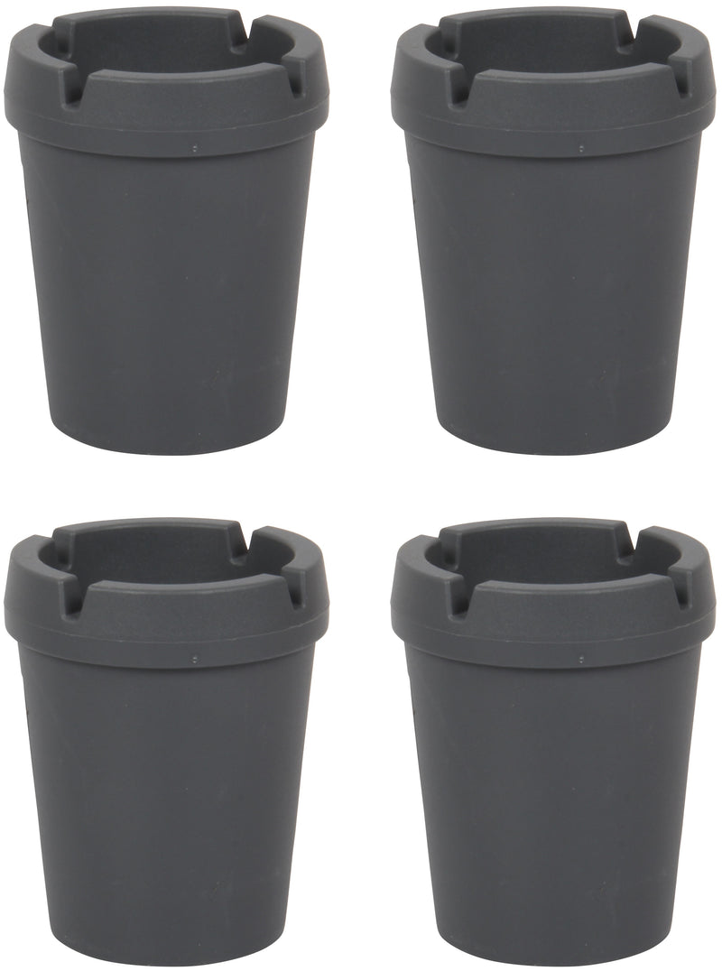 4x Butt Bucket Ashtray. Car Ash Smokeless. Self Extinguishing. (Grey)