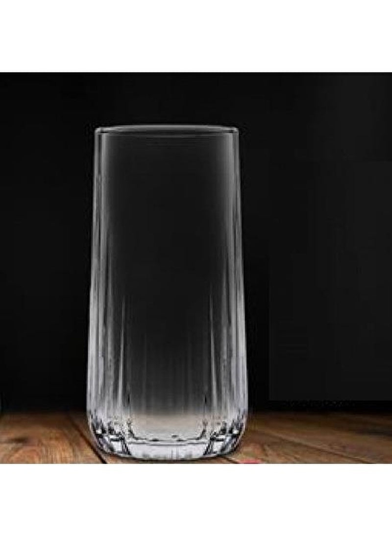 Highball Glass Set. Cocktail / Juice / Water Glasses. (Pack of 6) (360 cc/ml)