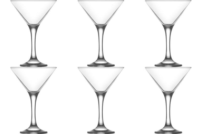 Martini Cocktail Drinking Party Glasses.  V Shaped Cocktail Glasses. (175 ml)(Pack of 6)