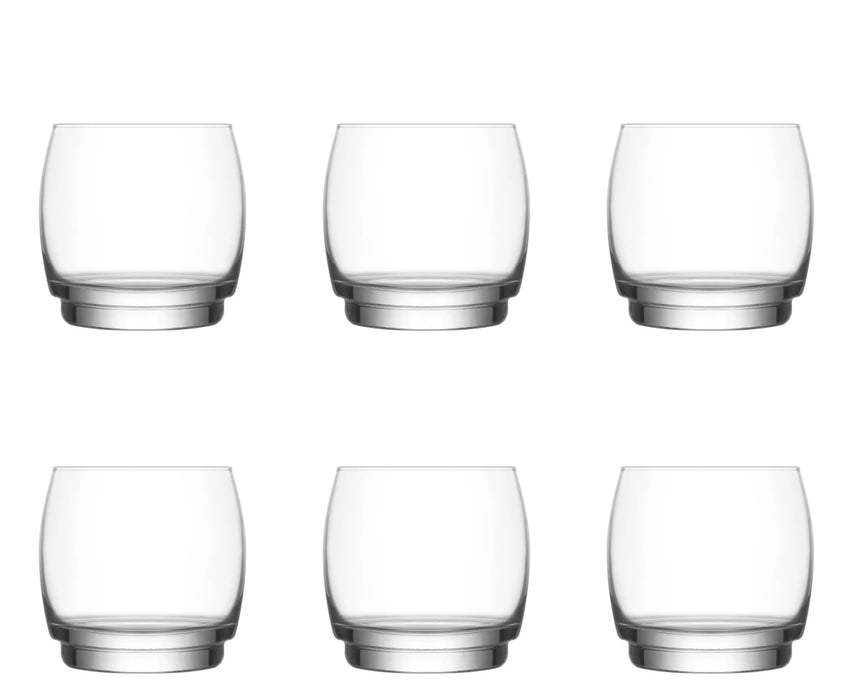Whisky Tumbler Glasses. Drinking Glass Set. Dessert Glass. (325 ml) (Set of 6).