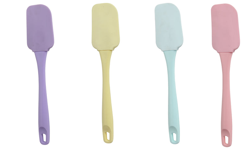 Silicone Cooking Baking Mixing Non-Stick Heat Resistant Spatula. (2 Pieces).