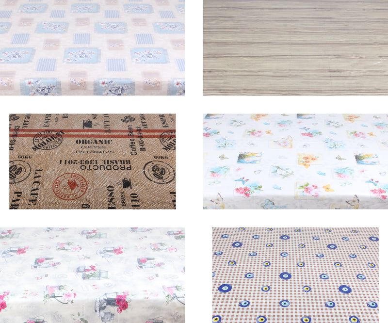 Rectangular Tablecloth. PVC (140x180cm) Waterproof Table Cloth. Easy Wipe Clean.