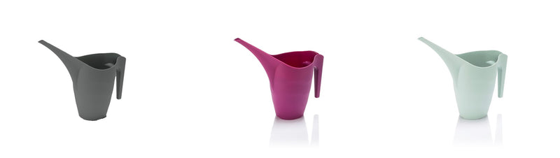 Plastic Watering Can. Ergonomic In / Outdoor Flower Watering Pot. (Pack of 2) (1L / 2L).