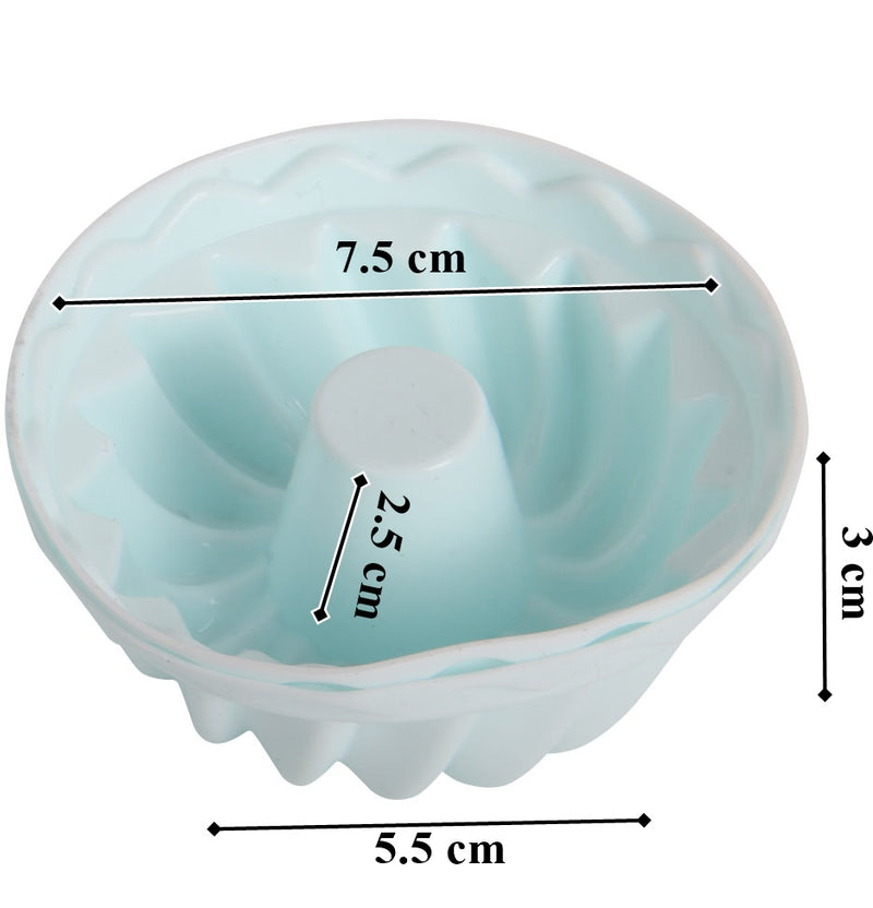 Silicone Reusable Muffin Cupcake Mould Cases. 18 Pcs. Rose, Pumpkin, Round Style.