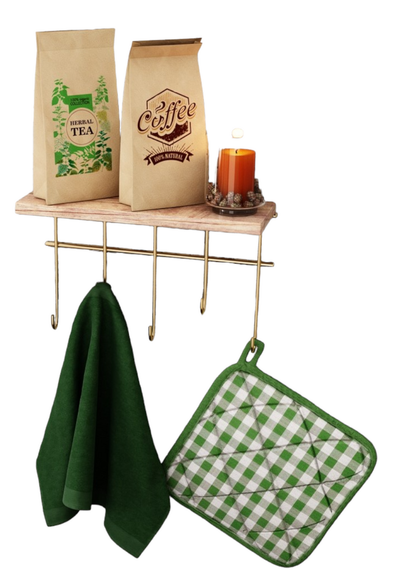 Key Hook for Wall. 5 Hooks Key Rack. Decorative Hanger Hook.