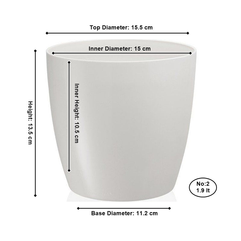 Decorative Flower Plant Pot with Watering Feature. Indoor / Outdoor. Multibuy.