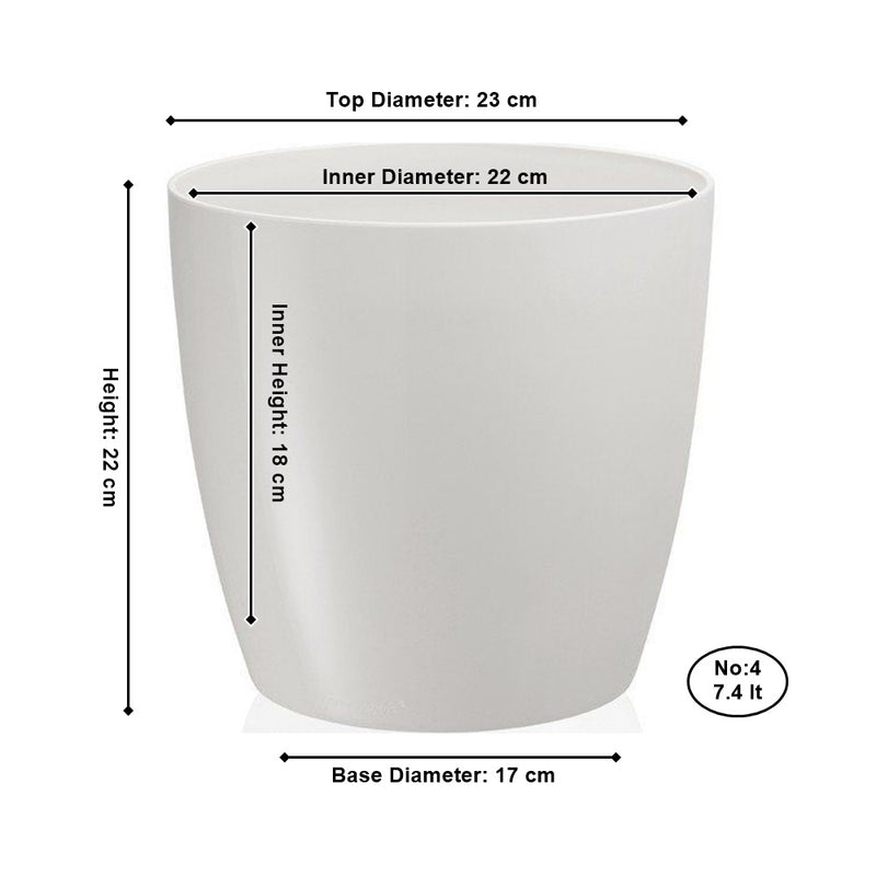 Decorative Flower Plant Pot with Watering Feature. Indoor / Outdoor. Multibuy.