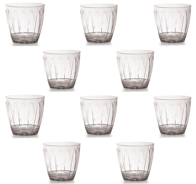 Clear Orchid Pot and Saucer. Strong Plastic Transparent Flower Pot. (1.5 Lt )