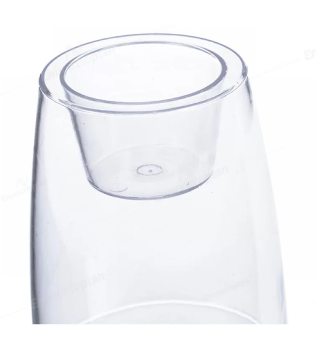 Strong Plastic Clear Orchid Pot. Transparent Flower Pot. (1.3 Lt)