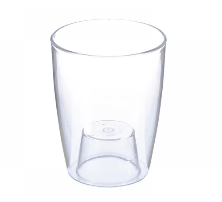 Strong Plastic Clear Orchid Pot. Transparent Flower Pot. (1.3 Lt)