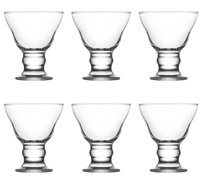 Ice Cream Glasses Bowl. Sundae Dishes. Desert Fruit Prawn Cocktail Bowl. (Pack of 6)