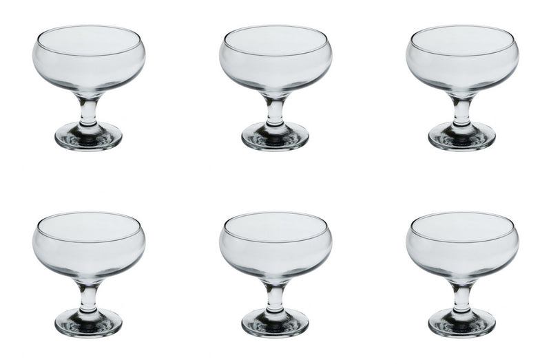 6 pcs x Ice Cream Glasses Bowl. Sundae Dishes. Desert Fruit Prawn Cocktail Bowl.