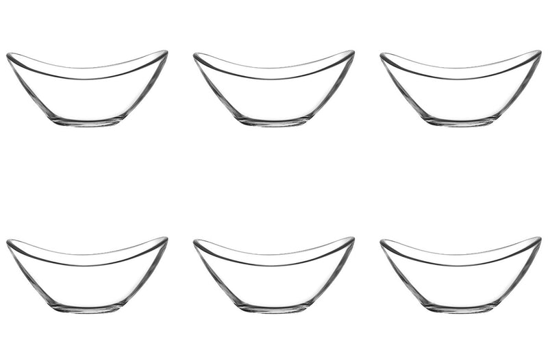 Small Serving Bowl Set. Dessert Sundae Fruit Trifle Dishes. (Set of 6) (143 cc)