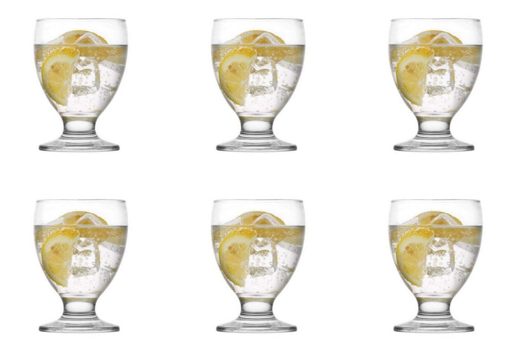 Brandy Glasses. Cognac Snifter. Short Stemmed Glass. (Pack of 6) (290 cc/ml)