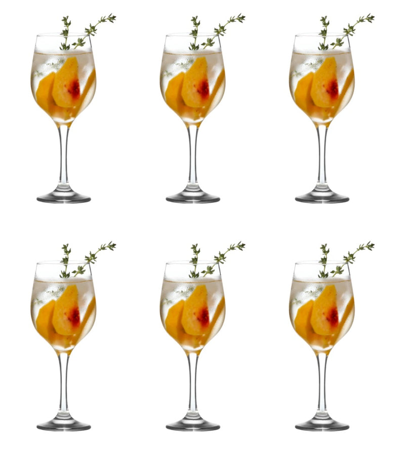Wine Glasses Drinking Set. Cocktail Glasses. (Pack of 6) (300 cc/ml).
