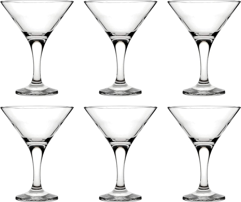 Bistro Martini Glasses. Pack of 6 (190 cc/ml)