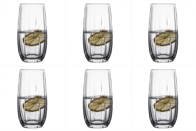 Highball Glass Set. Cocktail / Juice / Water Glasses. (Pack of 6) (500 cc/ml)