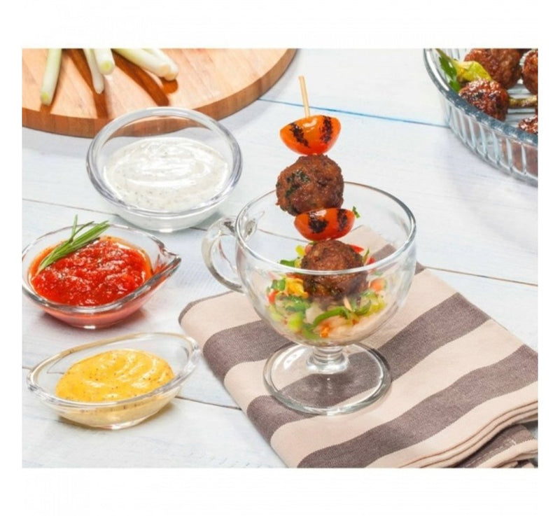 4pcs x Ice Cream Glasses Bowl. Sundae Dishes. Desert Fruit Prawn Cocktail Bowl.