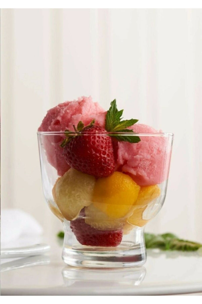 Small Dessert Bowls. Ice Cream Sundae Cups. Glass Bowls. (240 cc) (Set of 6)