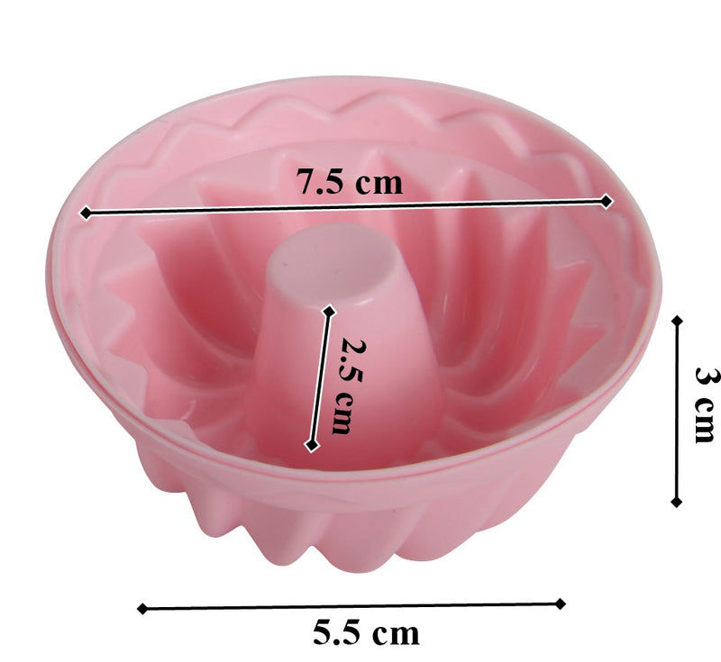 Silicone Reusable Muffin Cupcake Mould Cases. 18 Pcs. Rose, Pumpkin, Round Style.