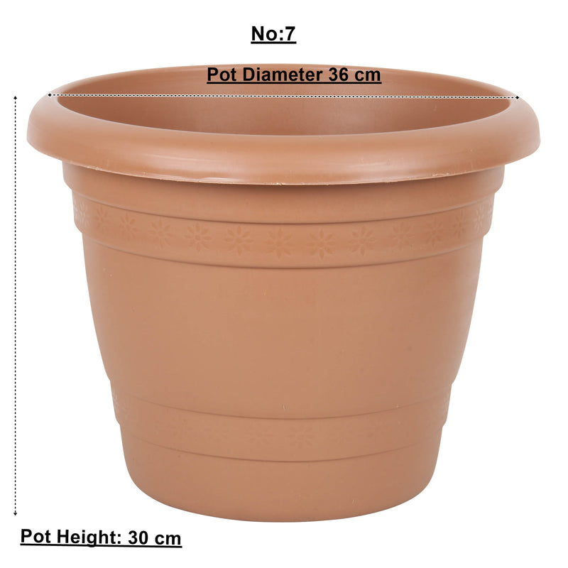 Strong Plastic Round Flower Plant Pot