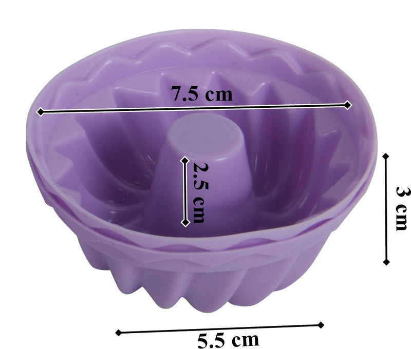 Silicone Reusable Muffin Cupcake Mould Cases. 18 Pcs. Rose, Pumpkin, Round Style.
