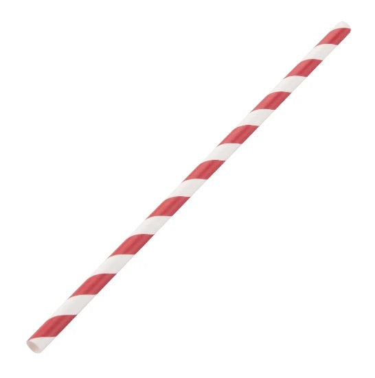 Paper Straw - Red Stripes