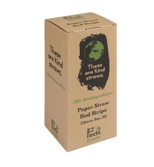 Paper Straw - Red Stripes