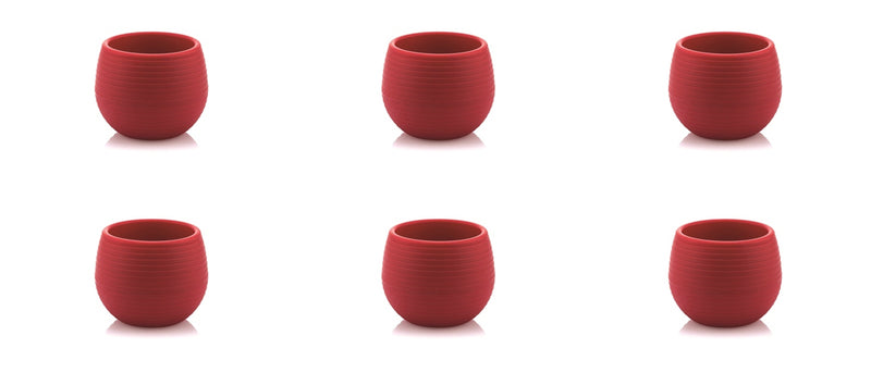 Small Colourful Flower Pot. Decorative Indoor Cactus Pot. (Pack of 9) (0.13L / 0.51L / 1.3L)
