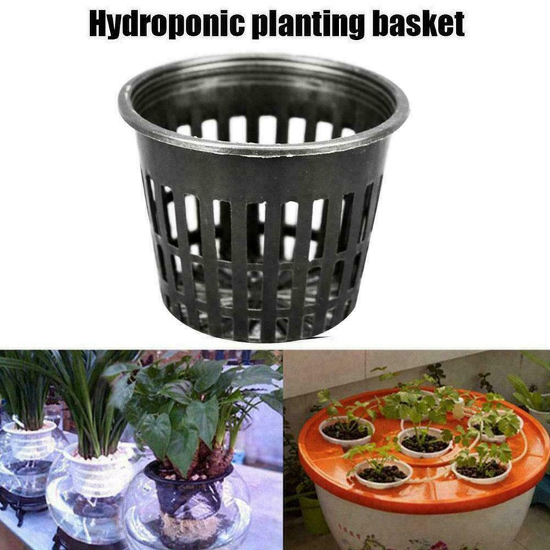 Extra Small Net Cup Pots Baskets. Plastic Hydroponic Pond. (10.000pcs) (0.1 Lt)