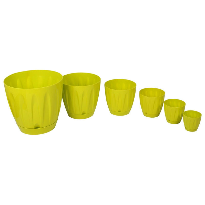 Bright Coloured Indoor / Outdoor Plant Pots with Drainage. Plastic Planters UK.