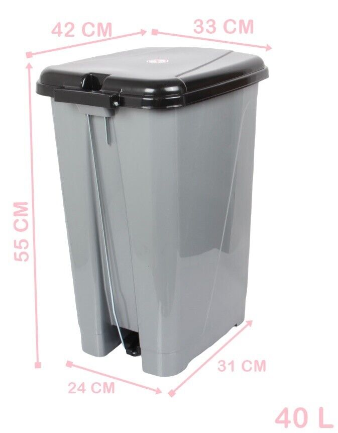 40L Kitchen Pedal Bin.