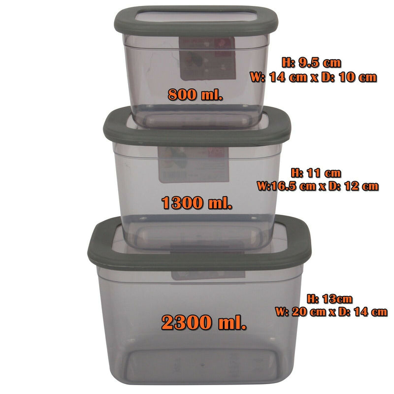 Plastic Food Storage Containers - 8pcs