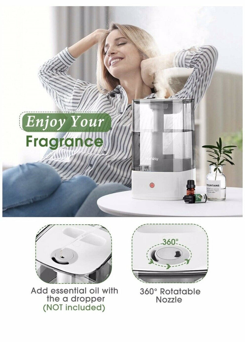 Ultrasonic Cool Mist Humidifier 4.5 L. Fresh Air Humidifiers. 28dB Quiet.