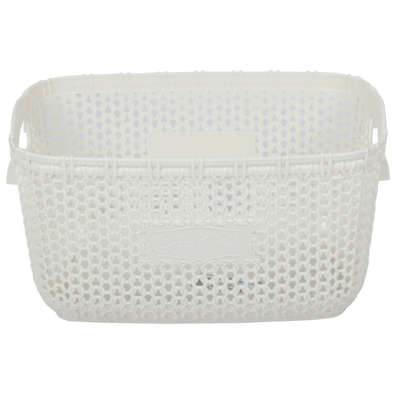 Small Storage Organiser Plastic Basket. ( Pack of 6 ) Stackable.