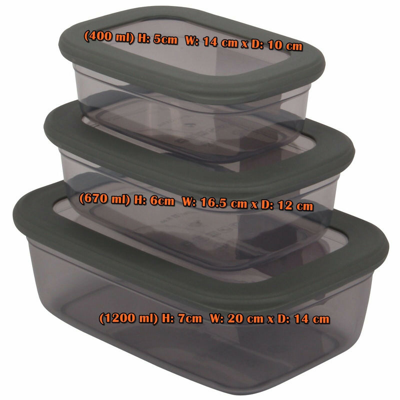 Plastic Food Storage Containers - 8pcs
